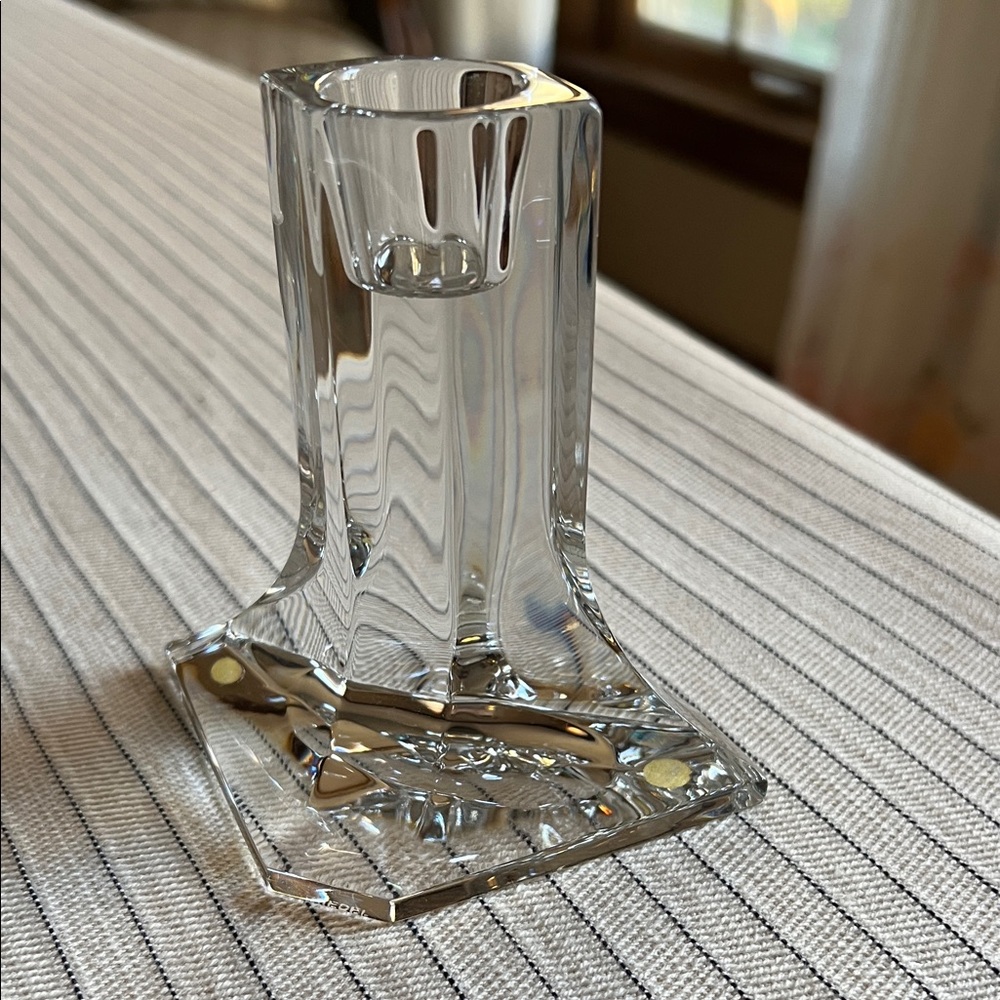 Riedel Crystal Candleholder.